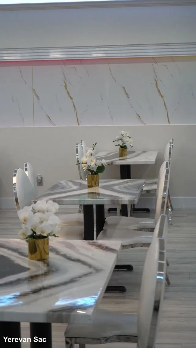 Yerevan Sac elegant dining room set for a special event in Carmichael, California