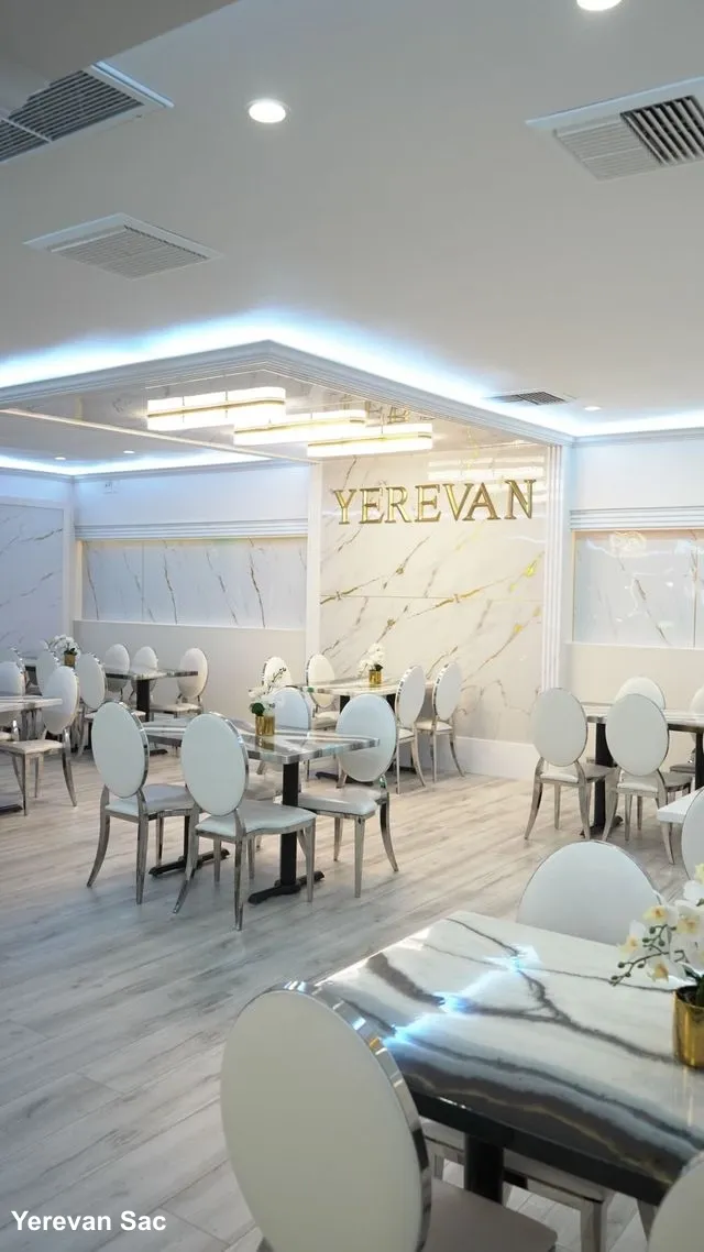 Cozy Private Dining Room at Yerevan Sac. An intimate setting in one of Yerevan Sac's private dining rooms, featuring inviting decor, soft lighting, and a well-appointed table, perfect for special celebrations and private gatherings.