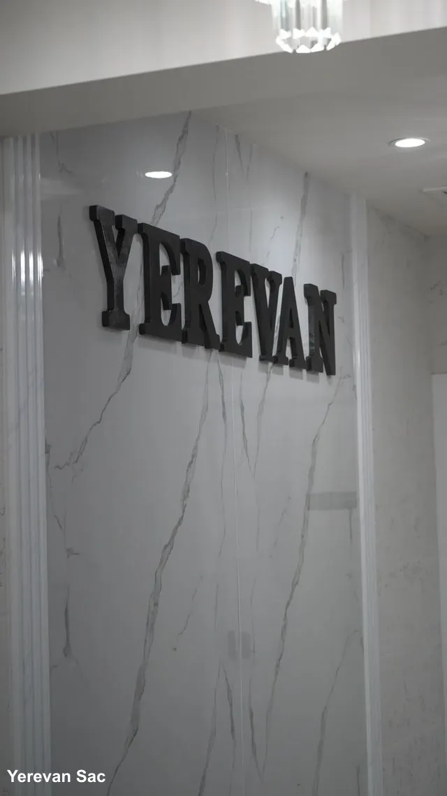 A close-up shot of the interior of Yerevan Sac restaurant