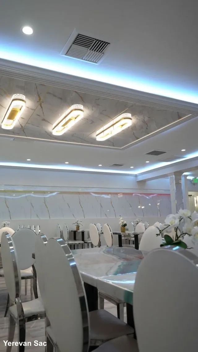 Private dining room set for a large group celebration in Carmichael, CA