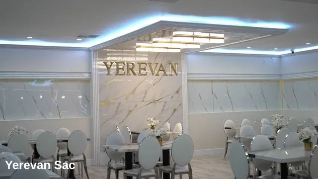 restaurant interior with warm lighting and tables set for dinner