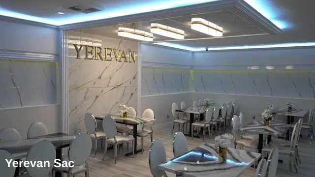 Yerevan Sac restaurant interior in Carmichael, CA