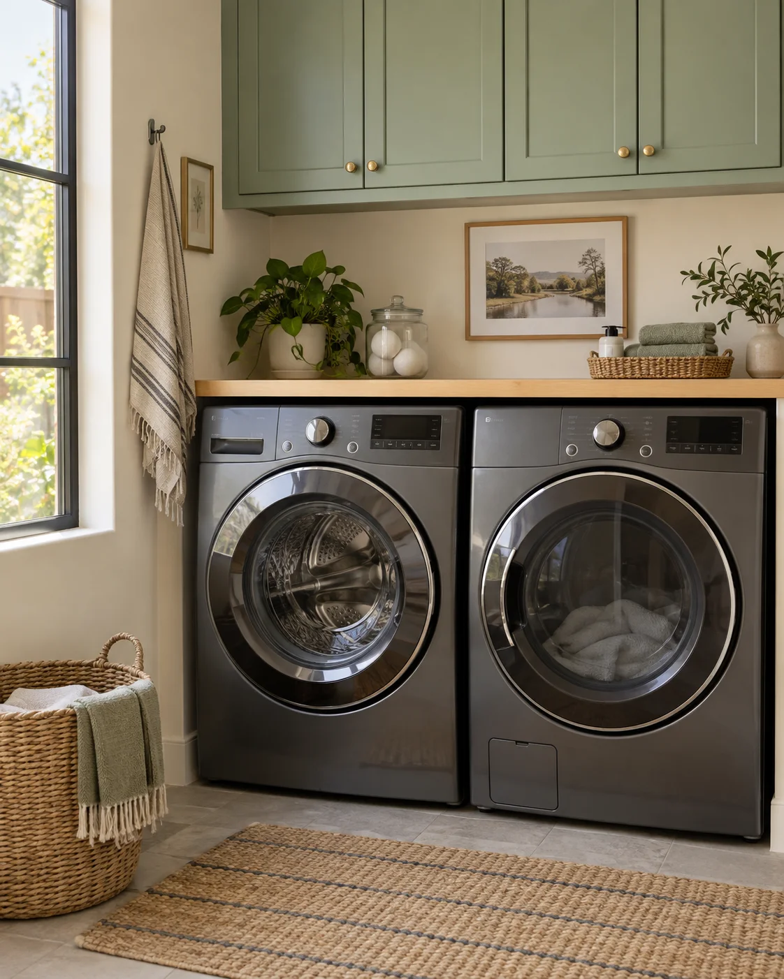 Residential washer and dryer
