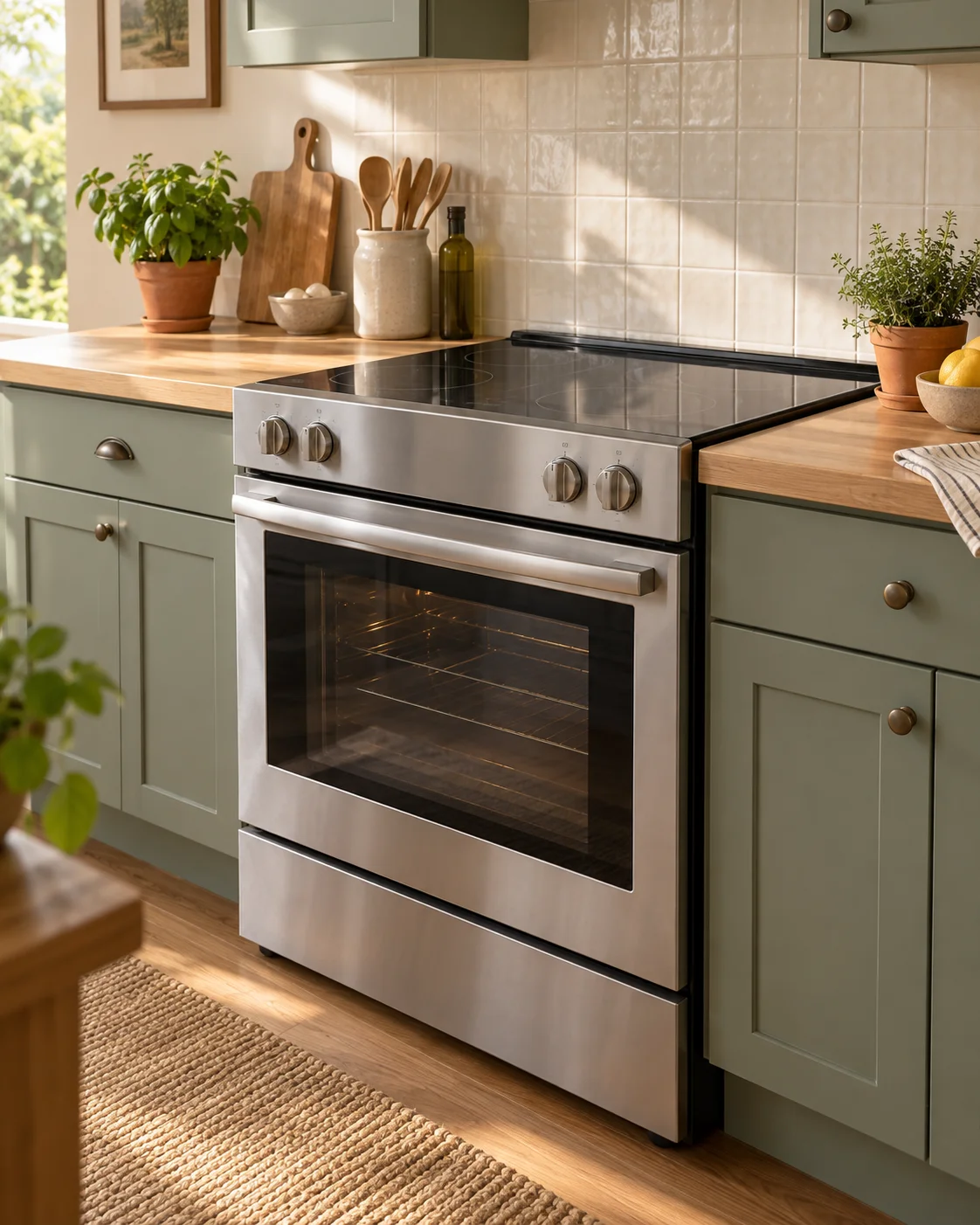 Residential oven and gas range