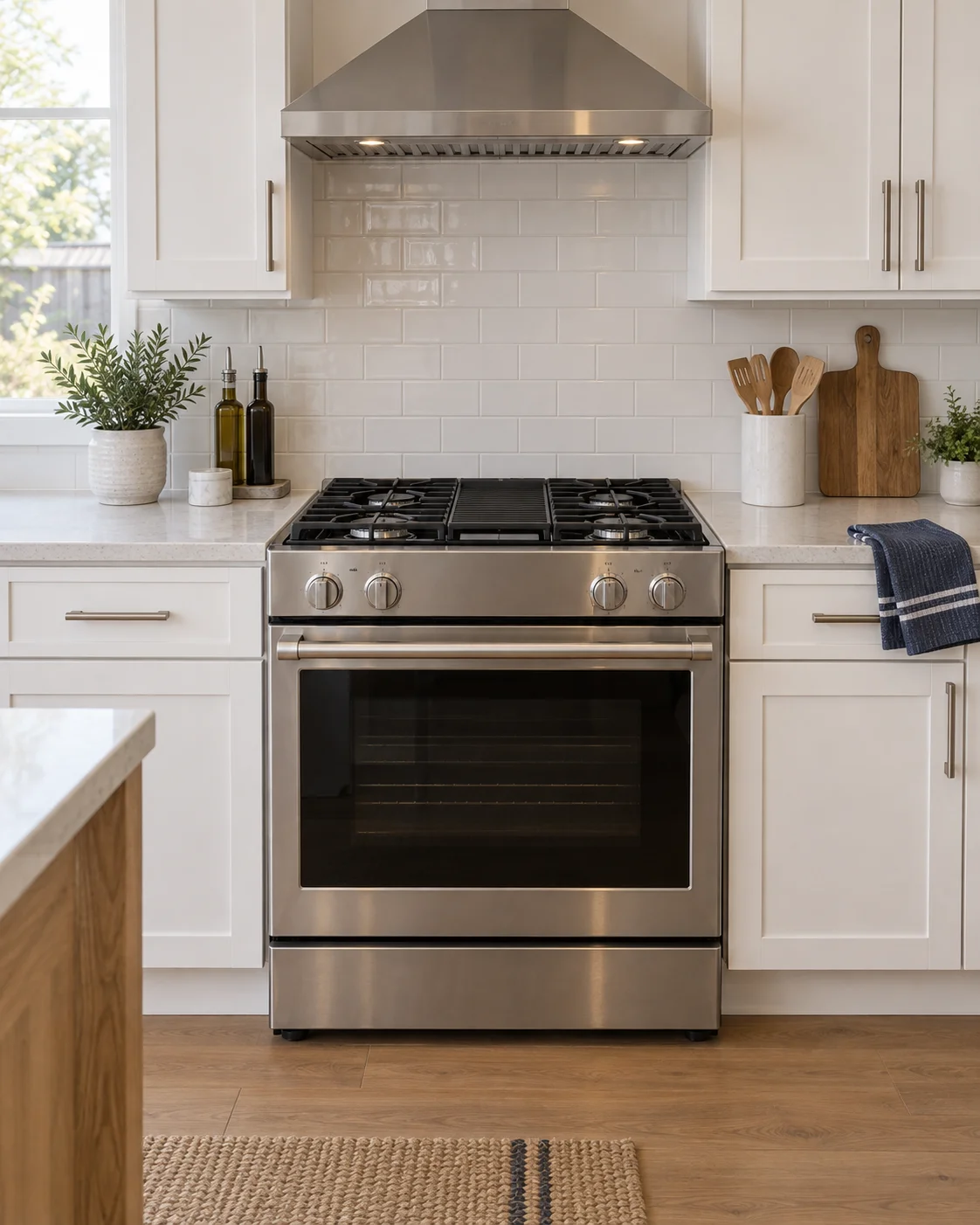 Residential oven and gas range